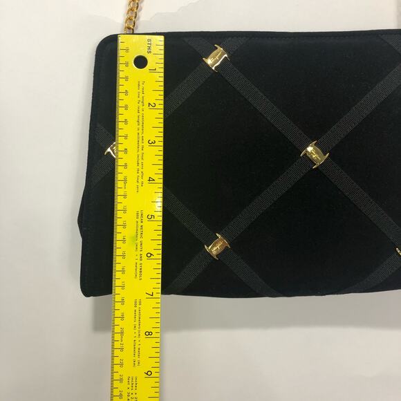 Salvatore Ferragamo Vara Soft Jeweled Studs Quilted Suede Medium Shoulder Bag - Picture 14 of 16